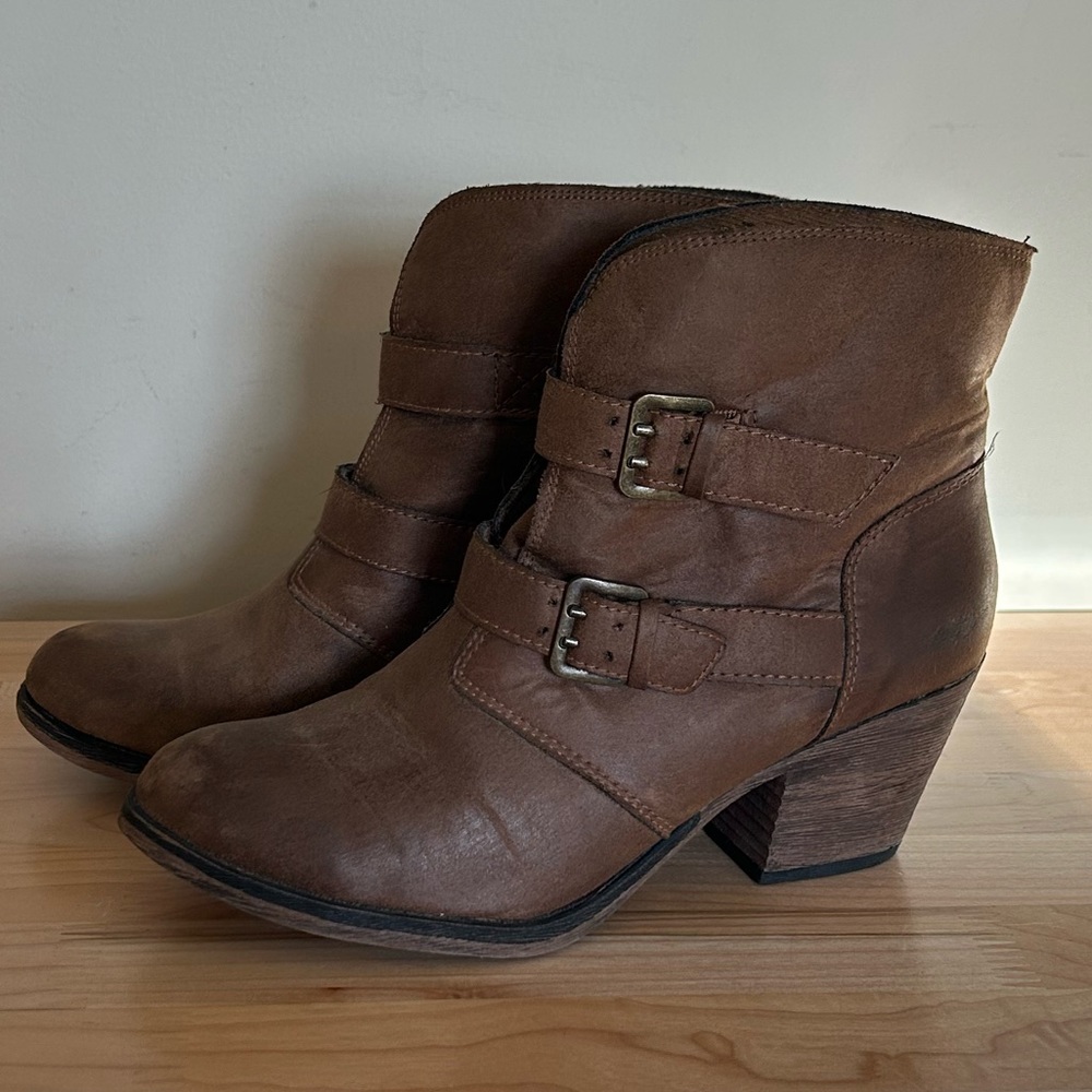 Rocket Dog Brown Heeled Casual Ankle Boot Women’s Size 8.5